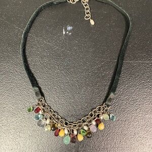 Silpada Silver Necklace with Multicolor Gemstones